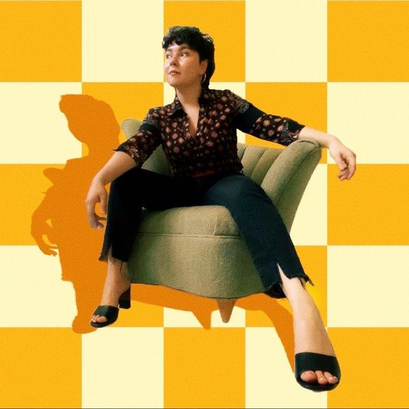 Vintage 70s groovy brown long sleeve button up - Picture 2 of 10